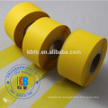 Nylon taffeta satin care label ribbon printing Yellow wash resin color ribbon